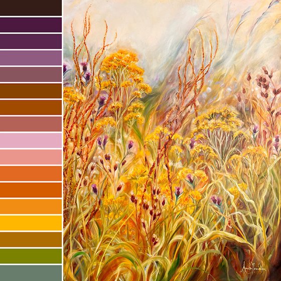 Meliorism- wild Flower Meadow painting