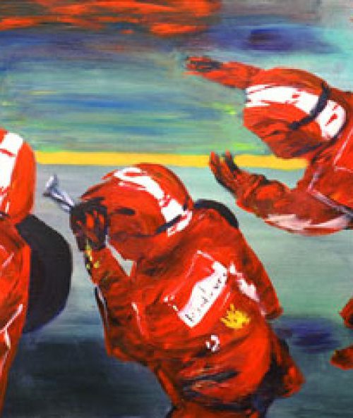 Excellence - Ferrari Pit Stop IV by Kathryn Sassall