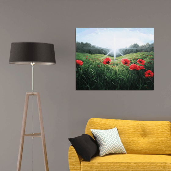 Poppies. 100x80 cm.