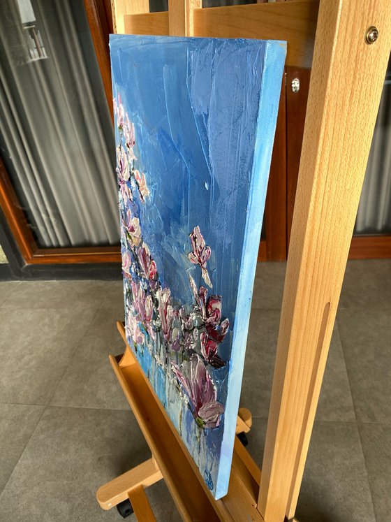 Magnolia Blossom Oil Painting