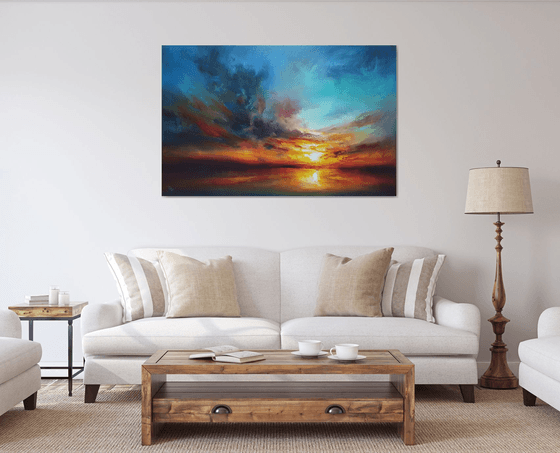 " Echo of the evening Aura " (W 140 x H 90 cm) SPECIAL PRICE!!!