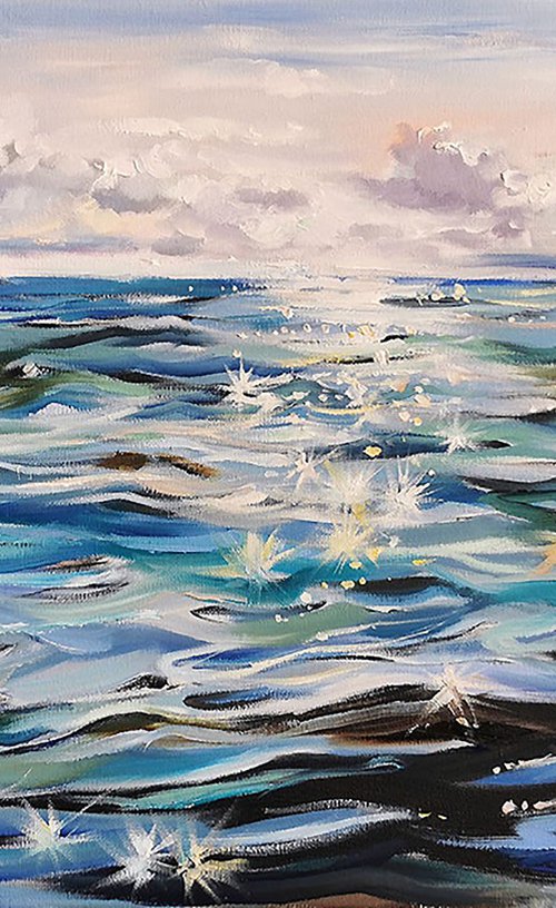 Original Sea Art, Ocean painting by Annet Loginova