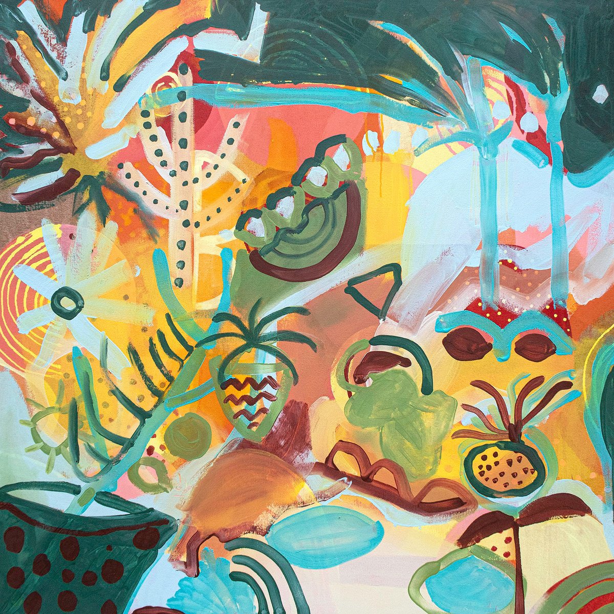 The Spirit Of Lanzarote By Suzie Cumming, 39 X 39, Artwork For Sale On Artfinder