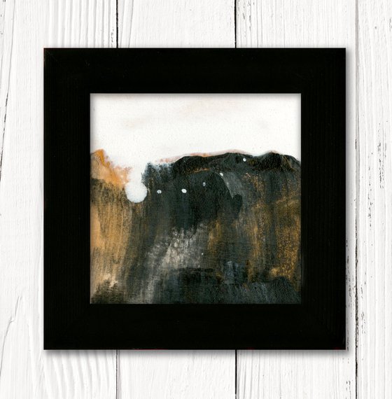 Quietude of Silence 4 - Framed Abstract Painting by Kathy Morton Stanion
