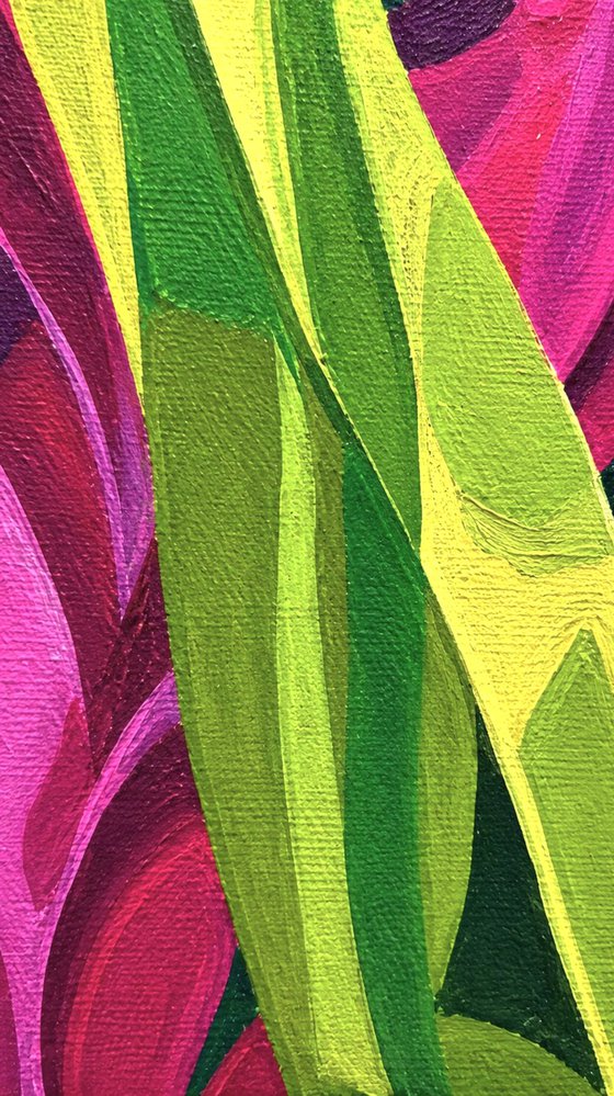 Tropical Leaves Dance #8 flower abstraction