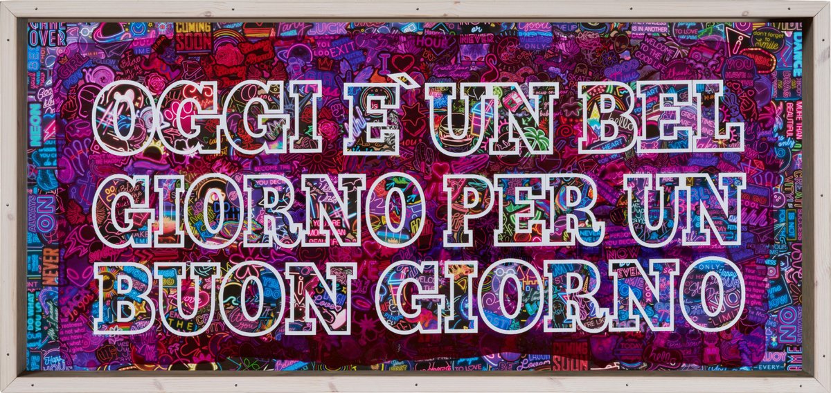 Portrait Painting By Xavi Castel, 48 X 32", Oggi i? Un Bel Giorno, Original Artwork