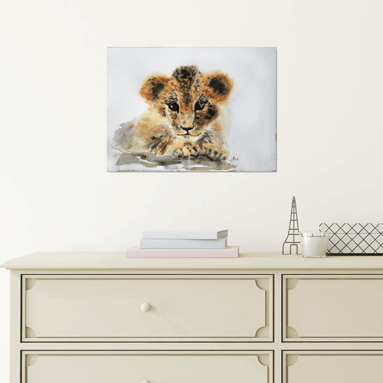 Baby leopard  / Original Painting