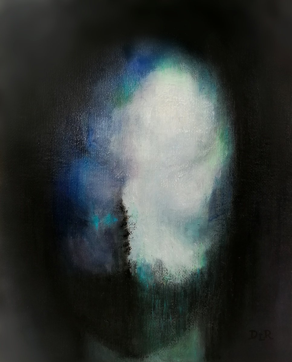 Expressive Abstract Oil Painting By Daniela Roughsedge, 9 X 11, Soul