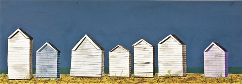 Beach Huts #4 by Laurence Wheeler