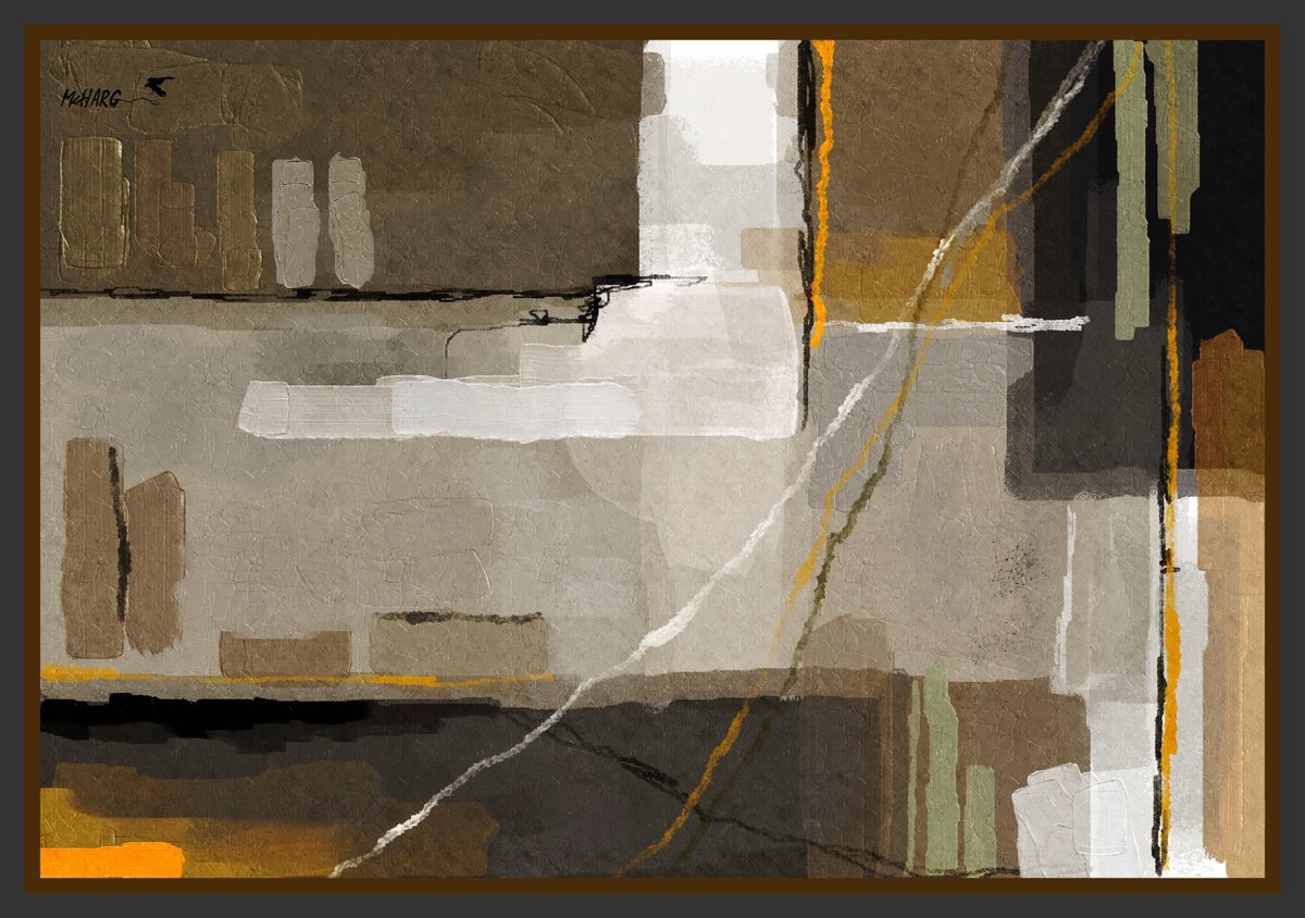 Impressionistic Abstract Painting By Joe Mcharg, 43 X 31, Abstract #7, Original Artwork