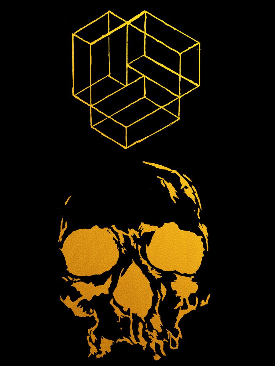 Gold Skull 103 /80x60 cm_ by Sasha