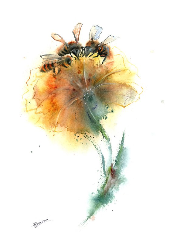 3 Bee and Flower