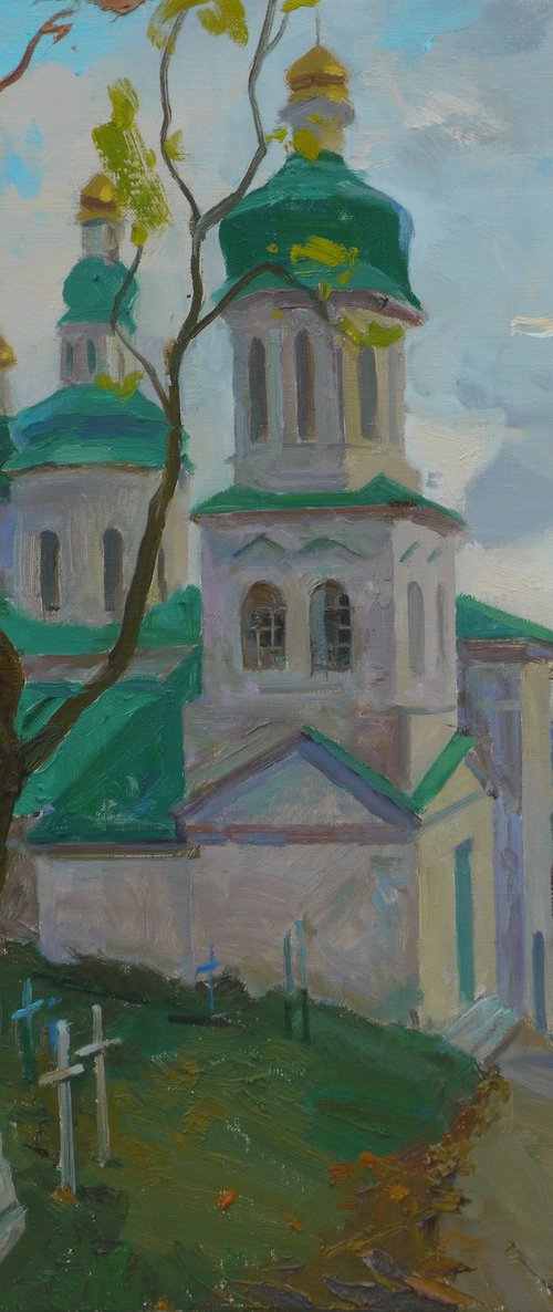 October. Ilynska church by Victor Onyshchenko