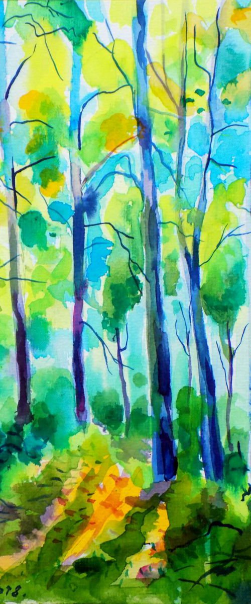 Forest in blue by Maja Grecic