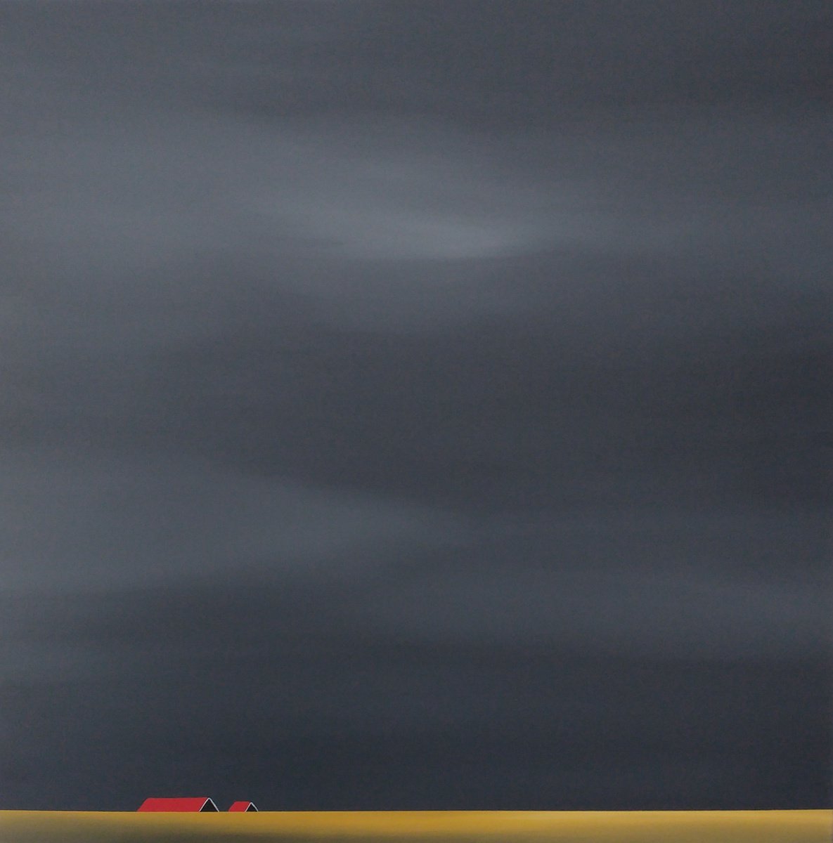 Dark sky, golden fields by Nelly van Nieuwenhuijzen