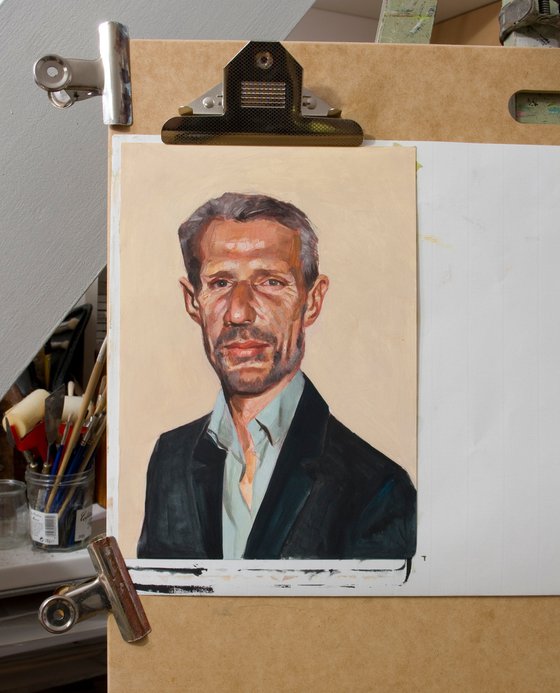 modern portrait of a french actor: Lambert Wilson