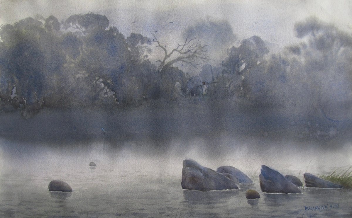 Morning mist by Bhargavkumar Kulkarni