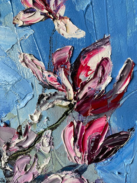 Magnolia Blossom Oil Painting