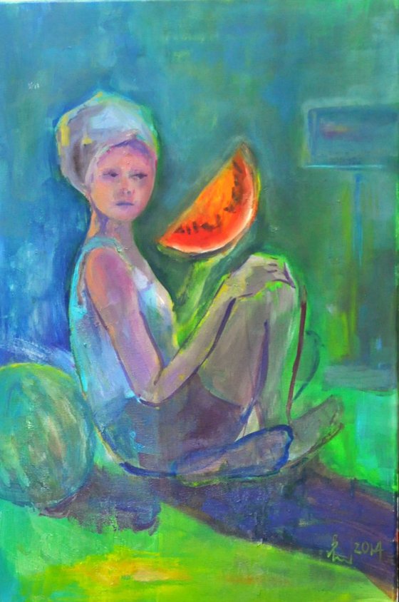 THE GIRL WITH A WATERMELON