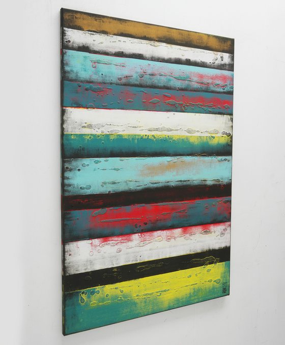 Turquoise Vertical Panels