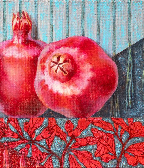 Pomegranates by Mariia Meltsaeva