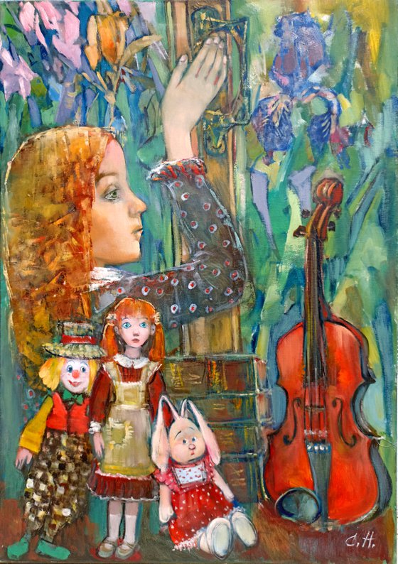 The girl and the violin