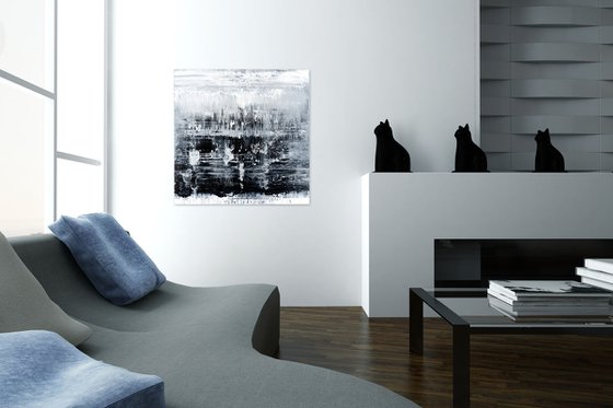 Black&White Abstract painting MA931