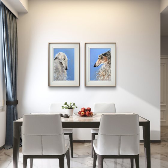 Dog Portraits Soft Pastel