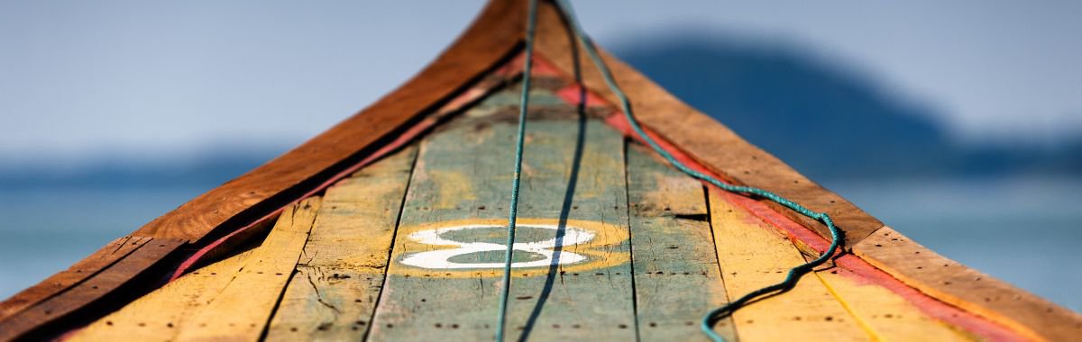 Graphic Transport Photograph By Tom Hanslien, 72 X 24", Boat No. 8, Original Artwork