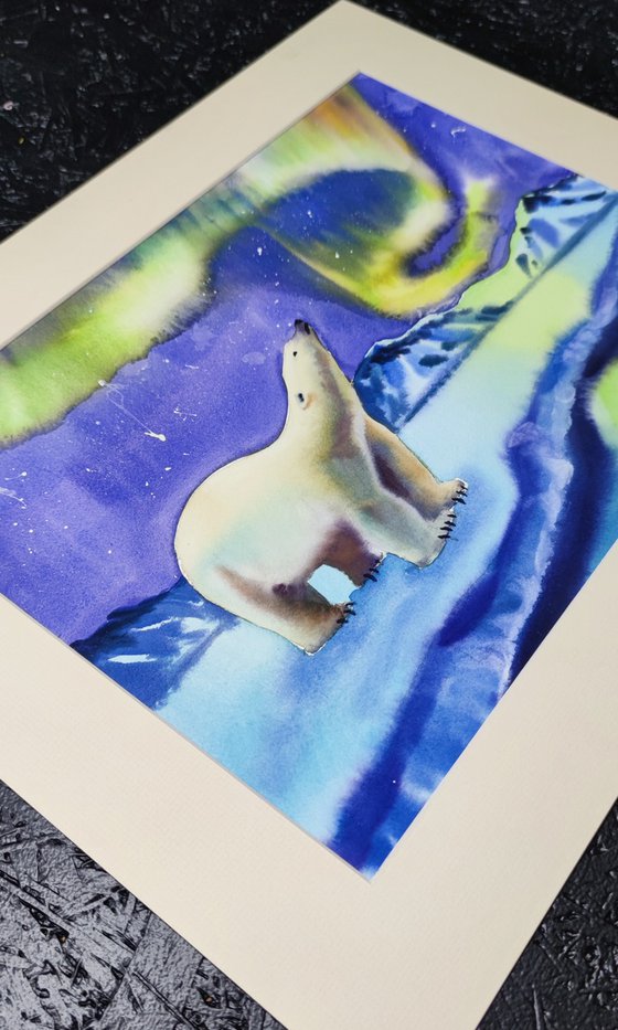 Starry Sky Polar Bear