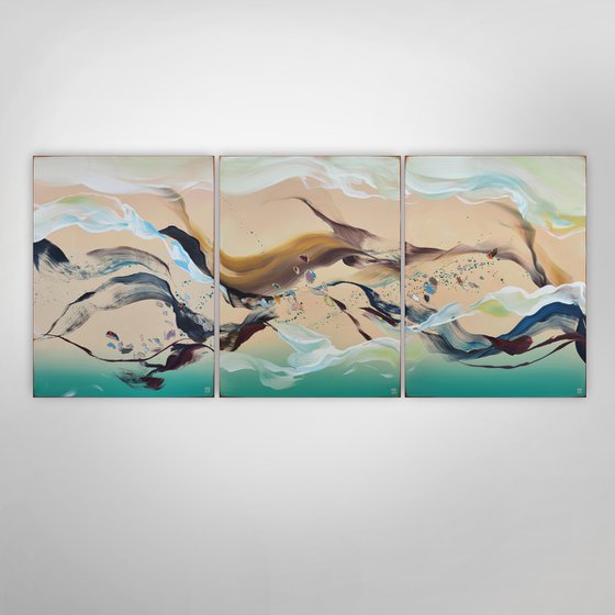 Resplendent By The Sea Triptych