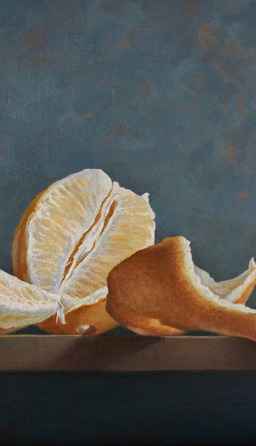 Stillleben mit geschälten Orangen by Sergej Sologub