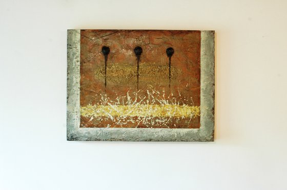 "Ternary Perception". Encaustic.