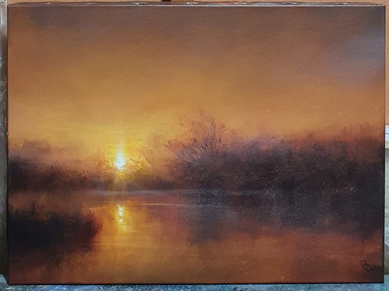 " Hazy Sunrise "