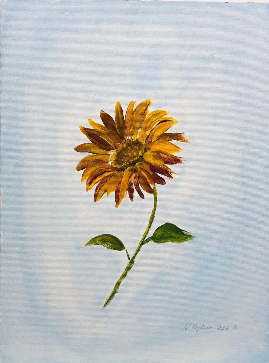 Sunflower in Air by Nataliia Krykun