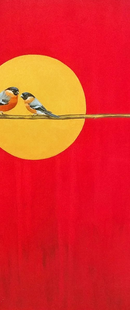 Bird of red by Vasyl Luchkiv