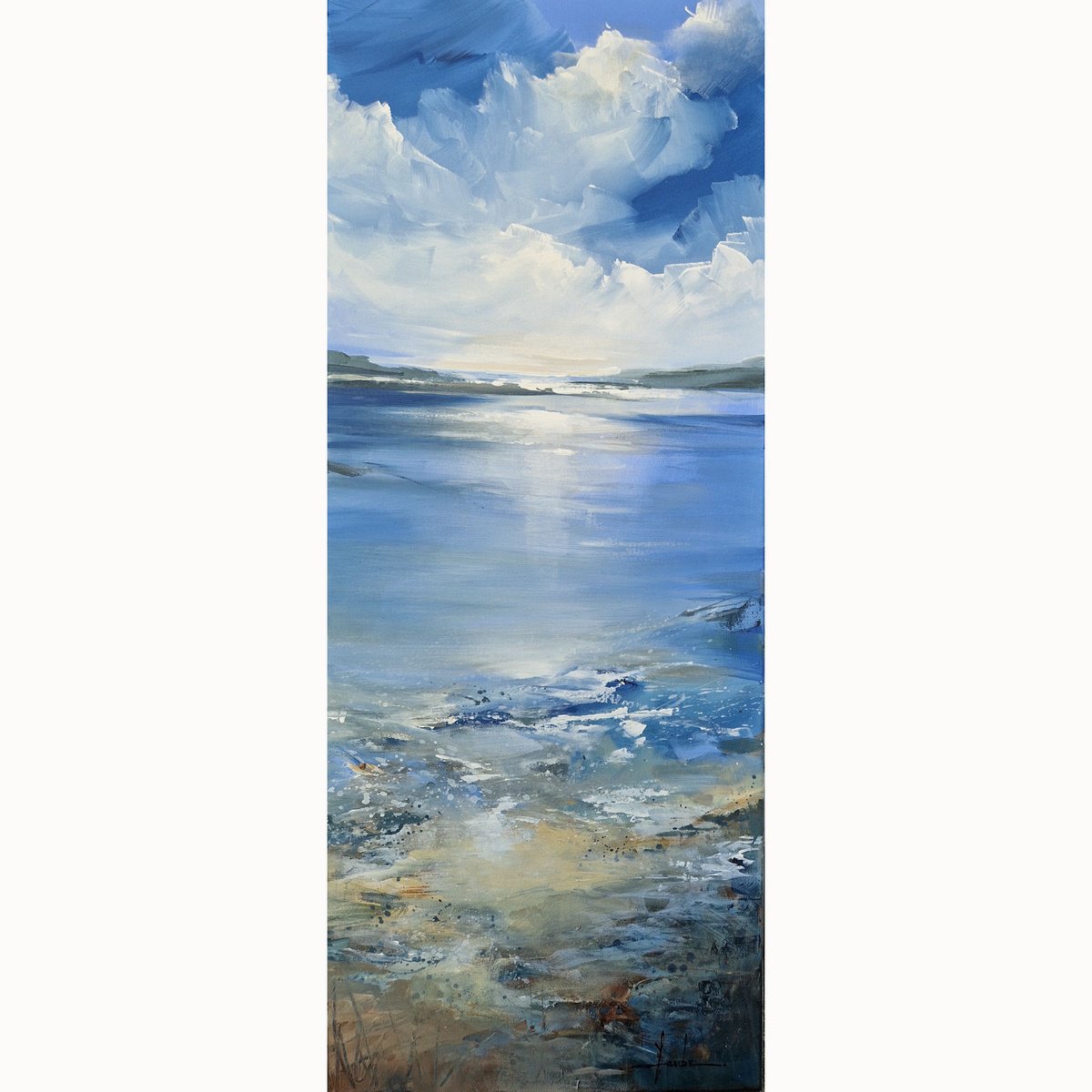  Breath Of The Open Sea By Irina Laube, 16 X 39, Artwork For Sale On Artfinder