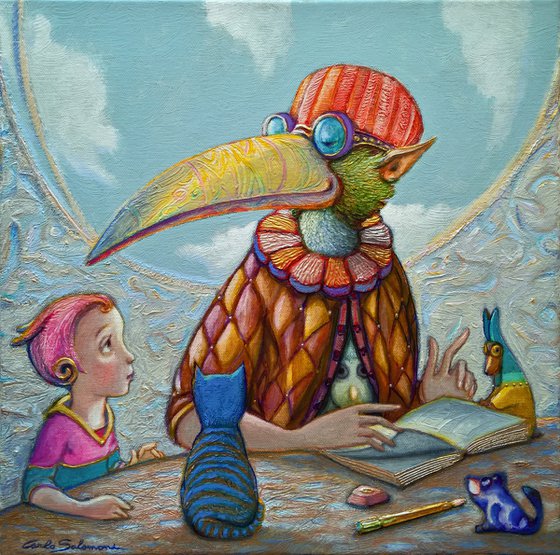 MY STORYTELLER - ( 40 x 40 cm )