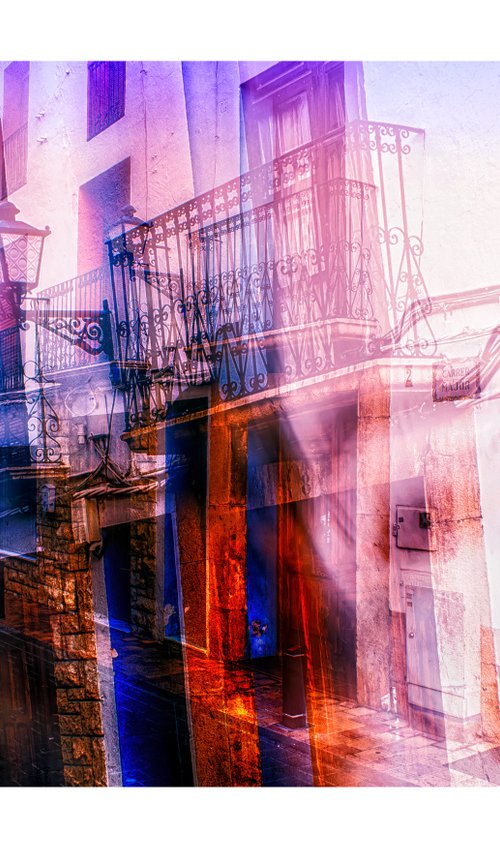 Spanish Streets 4. Abstract Multiple Exposure photography of Traditional Spanish Streets. Limited Edition Print #1/10 by Graham Briggs