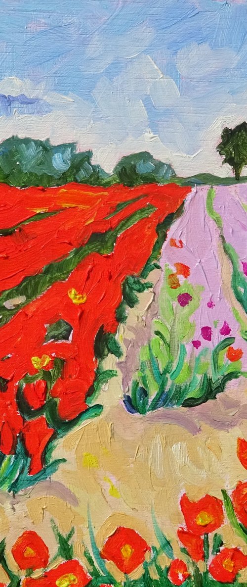 Tulips in Lincolnshire by Mary Kemp