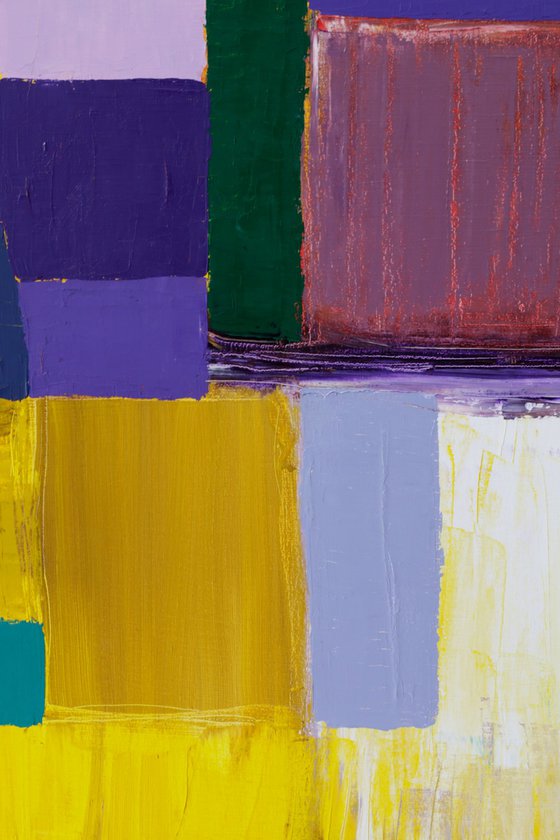 Squares / Yellow Purple