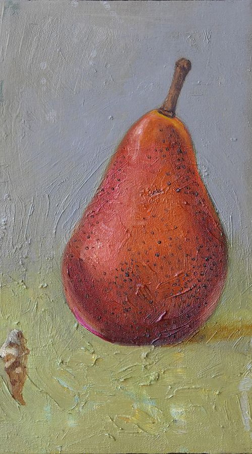 the pear, oil painting by Arturas  Braziunas