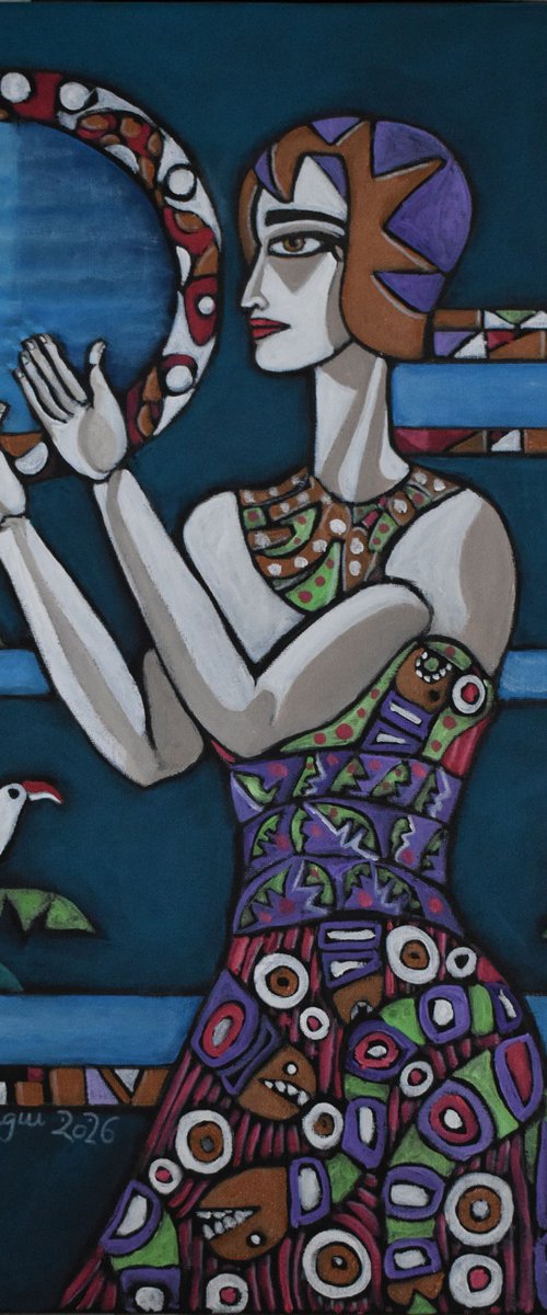 A tambourine moon by Nagui