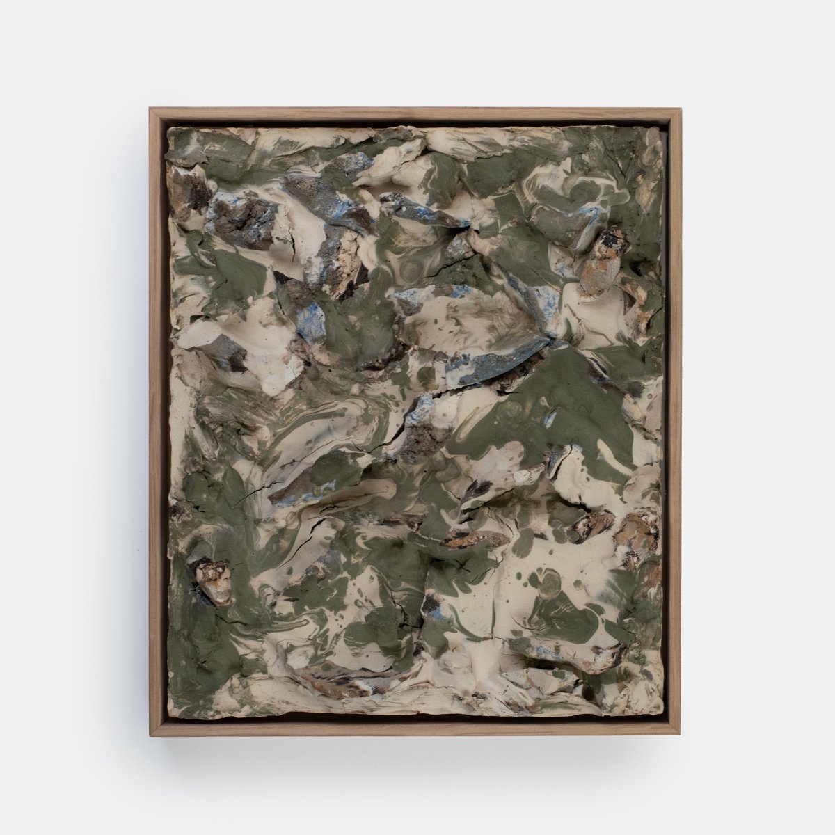 Expressive Abstract Clay Sculpture By Maryia Virshych, 10 X 11", Terra Cognita. Basalt, Original Artwork