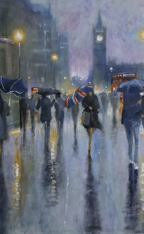 London Umbrellas by Alan Harris