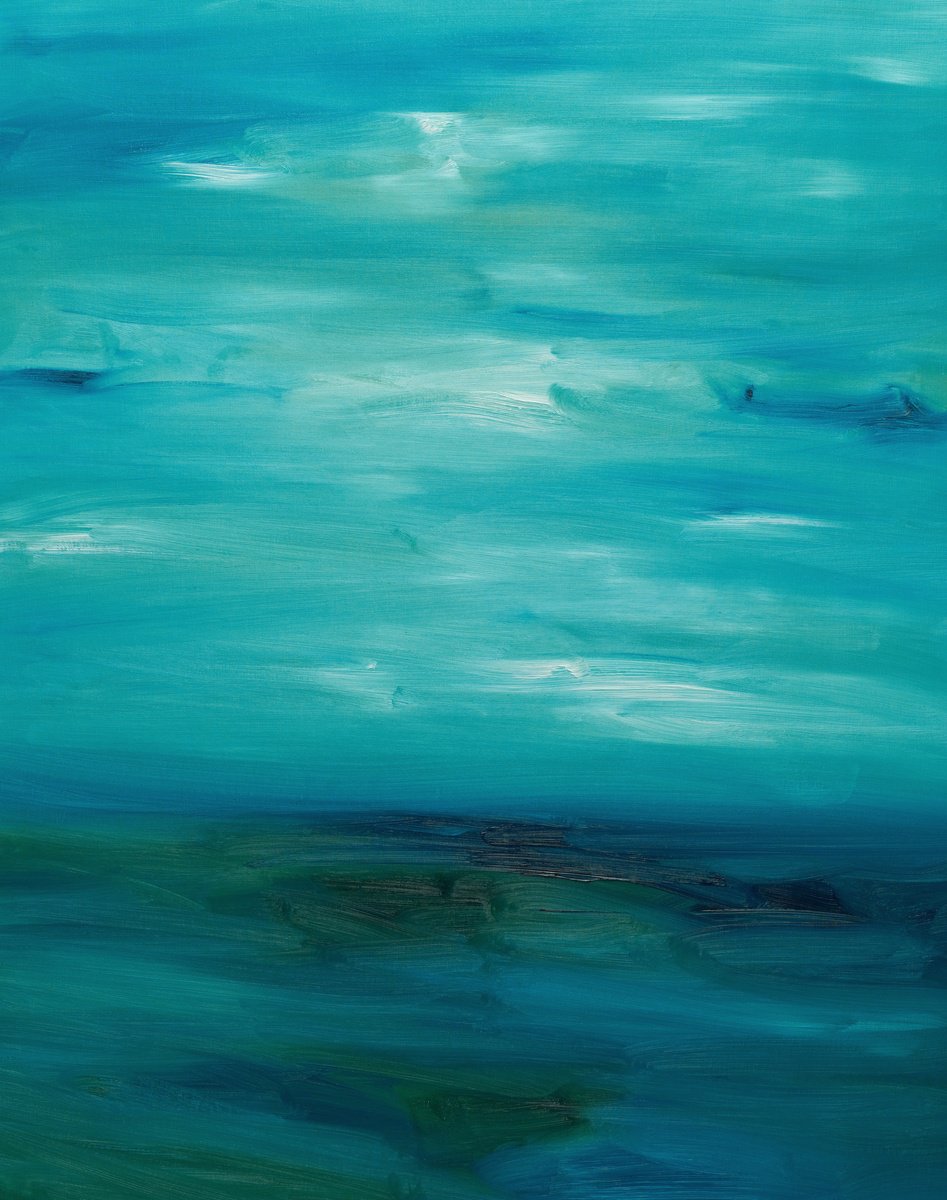 Abstract Oil Painting By Nataliia Sydorova, 30 X 37", Plain, Original Artwork