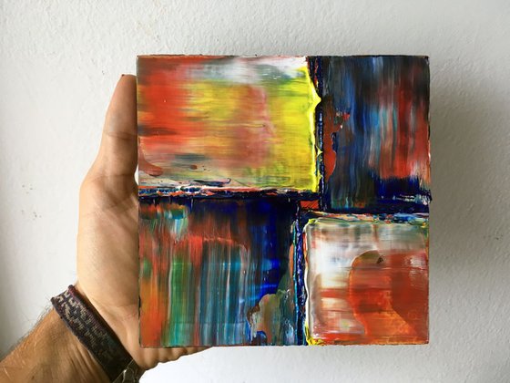 "I Feel It Closing In" - New Abstract PMS Micro Painting