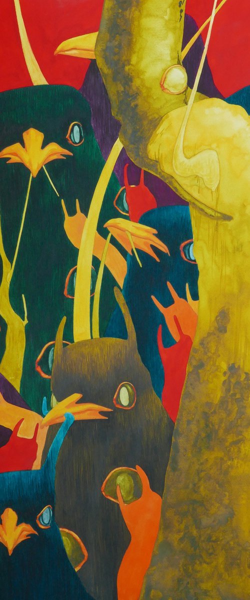 Slugs become trees by Karina Danylchuk