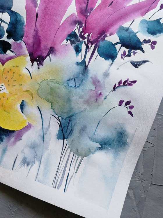 Wildflowers painting