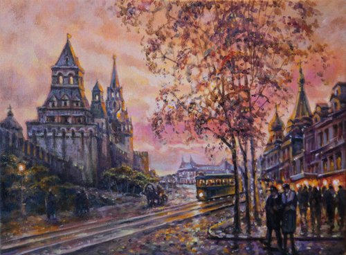 "Moscow Old. Middle Trading Rows" 30х40 by Alexey Bezridnyy